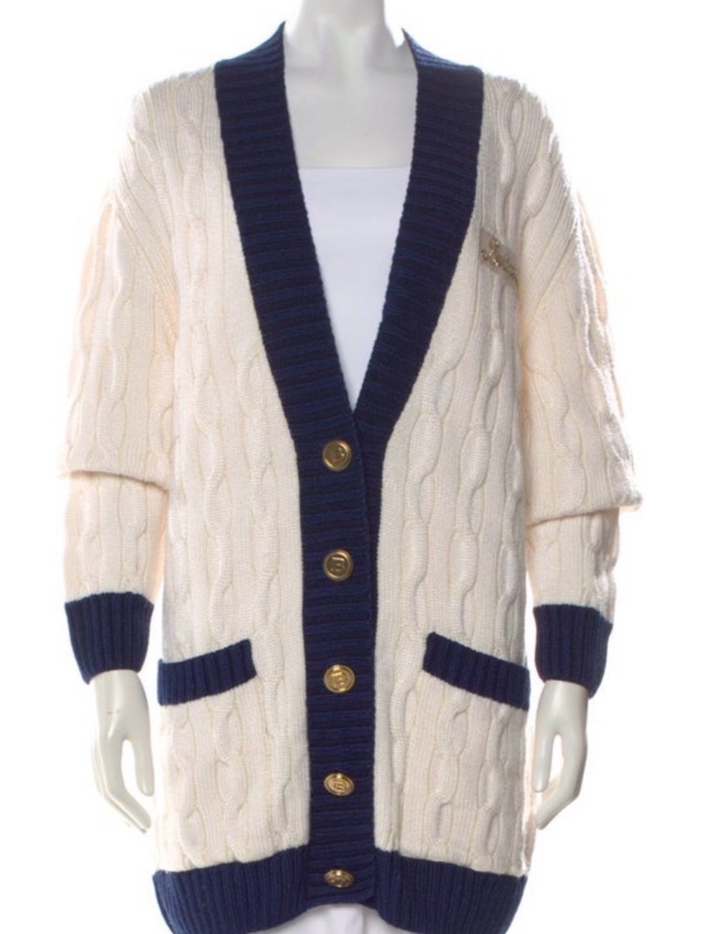 Like New! Balmain Chunky Cardigan